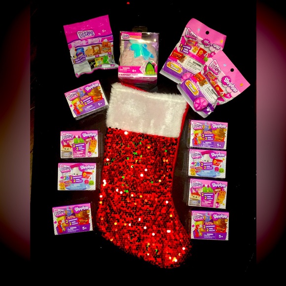Shopkins Real Littles Christmas Lot Snack Time, Backpack, Micro mart, Mini Packs - Picture 3 of 9